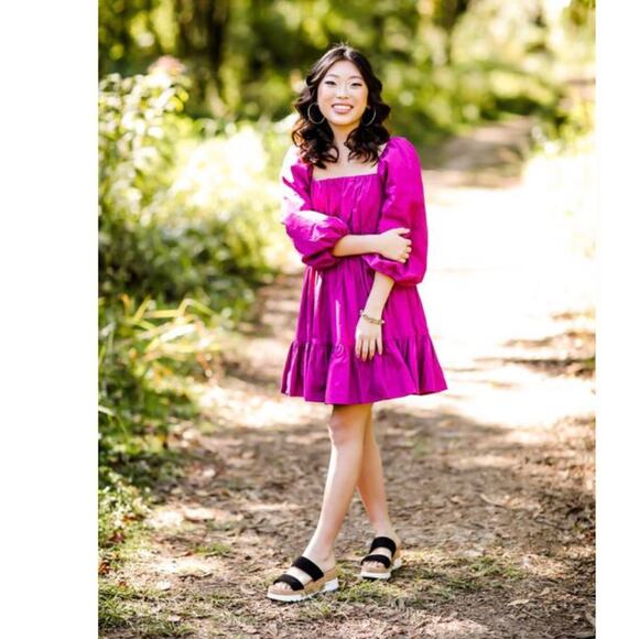 🔥🔥FIRE SALE🔥🔥 NWT ANTHROPOLOGIE MARIA TUNIC DRESS IN VIOLET - Picture 2 of 15